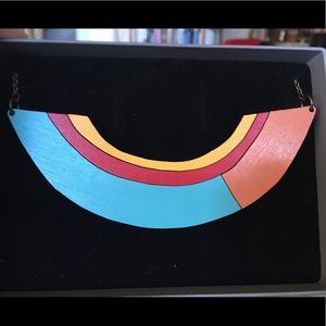 Materia Rica Wooden Statement Necklace